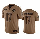 Men's Tennessee Titans #17 Ryan Tannehill 2023 Brown Salute To Service Limited Jersey Dyin,baseball caps,new era cap wholesale,wholesale hats